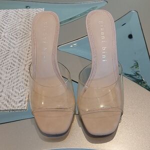 Gianni Bini Women's Transparent and Beige Heels - Height: 4.2 in.  New